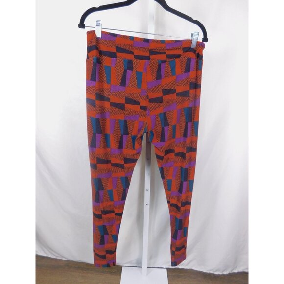 LuLaRoe Tall Curvy Leggings Multicolor Boho Witch Geometric Stretch TC - Picture 5 of 9
